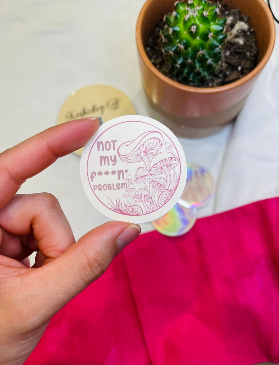 Mushroom Funny Sticker Mushroom Vinyl Sticker Shrooms Sticker Shroom Funny V