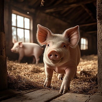 pamoes_A_super_realistic_photo_of_2_pigs_in_a_farmhouse._Photo__2c3bd2dd-d54b-474e-ba91-4a