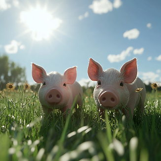 pamoes_A_super_realistic_photo_of_2_pigs_in_the_grass_in_a_very_9638c5c6-0cd5-46a3-9dbb-ae