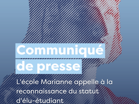 L'école Marianne appelle à la reconnaissance du statut d'élu-étudiant !