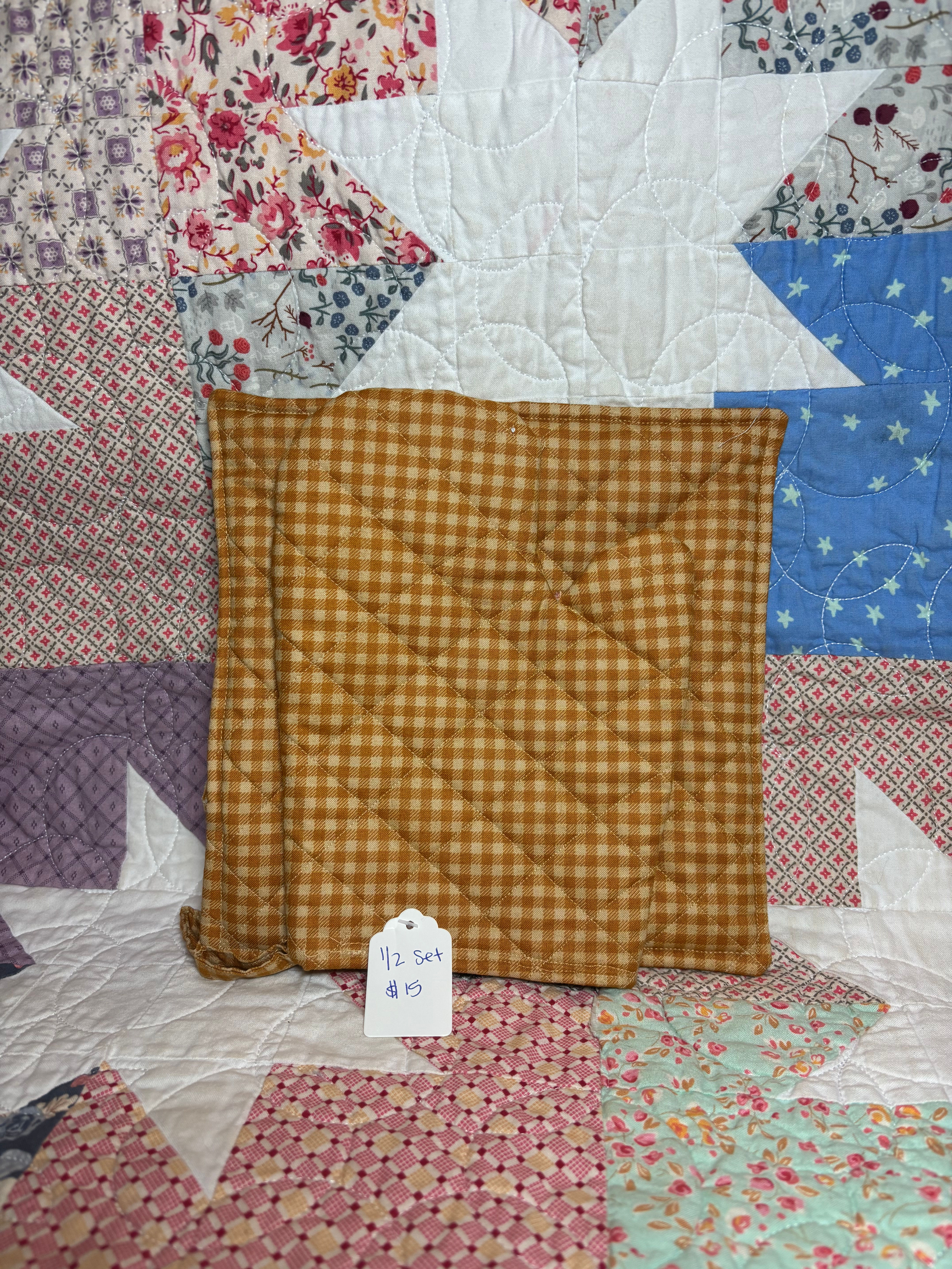1/2 kitchen set - gingham