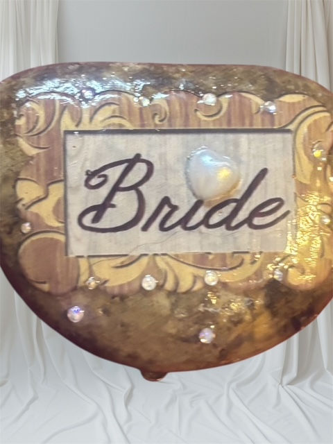 "Here Comes the Bride” Rocking Paper Weight