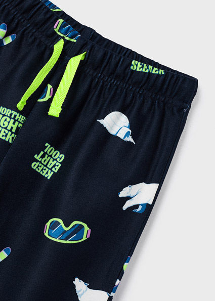 Miniatura: Pijama estampado oso polar niño