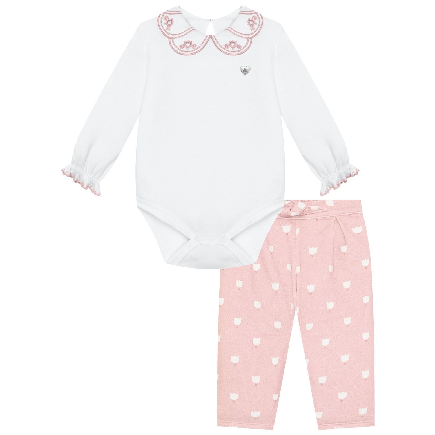 Conjunto x2 pantalón niña + body