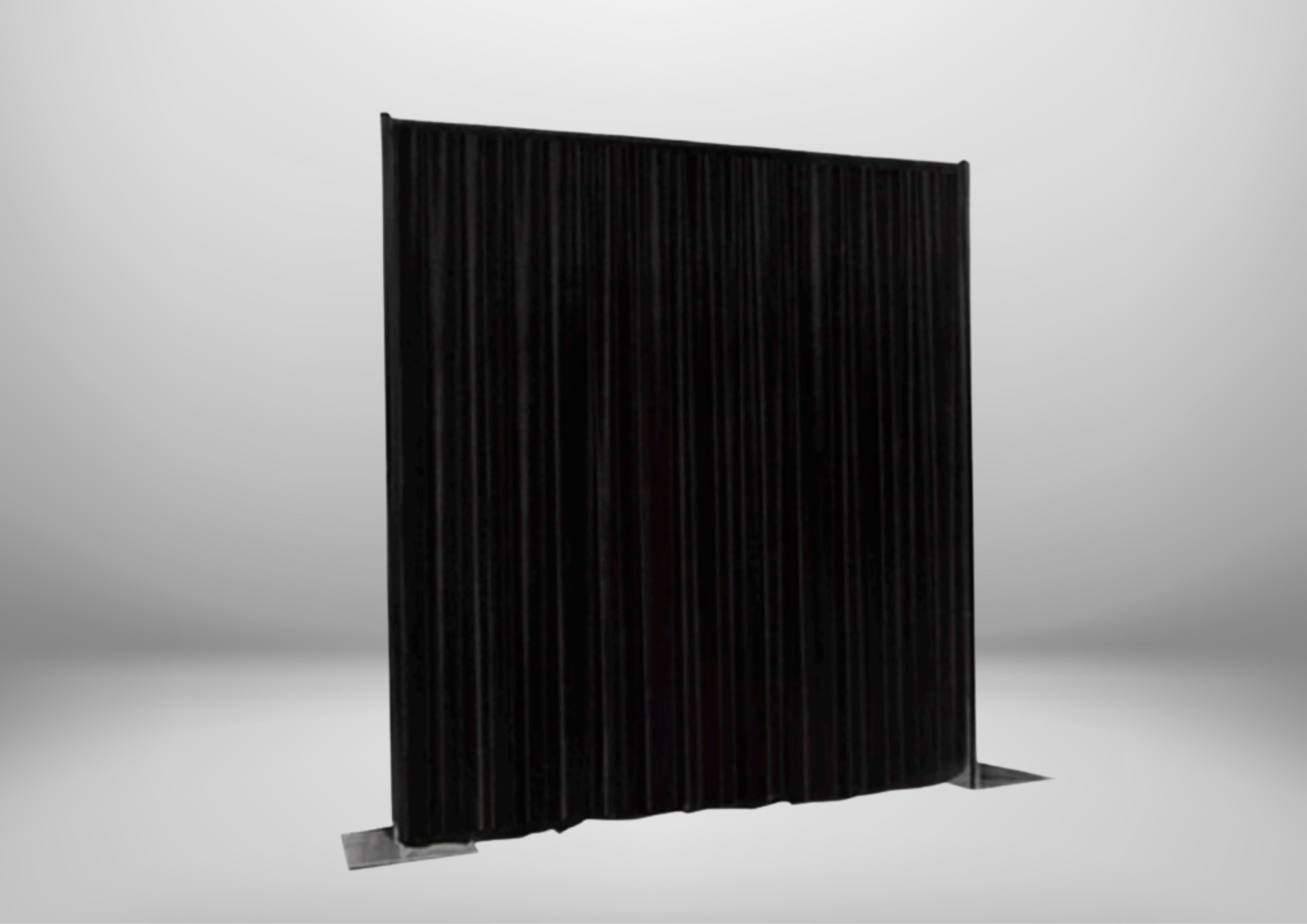 Black Draping (6m x 3m) with Support