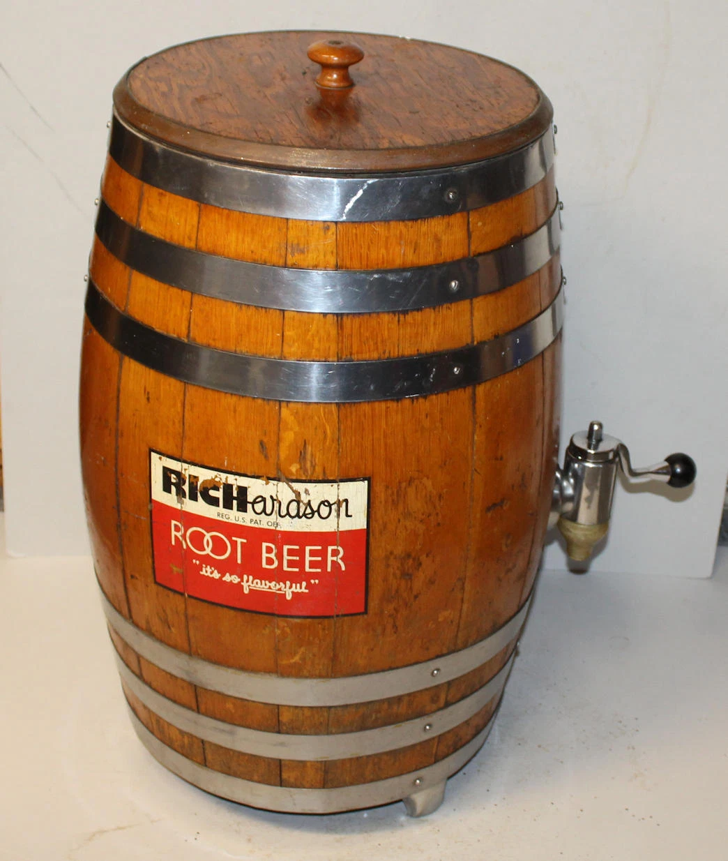 Vintage Root Beer Keg with spout