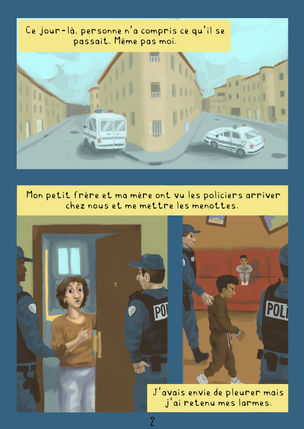 Planche de BD sur le milieu carcéral des mineurs