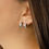 Miniatura: Aretes 2 en 1 Plateado