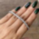 Pulsera de Tenis Plateado 3mm