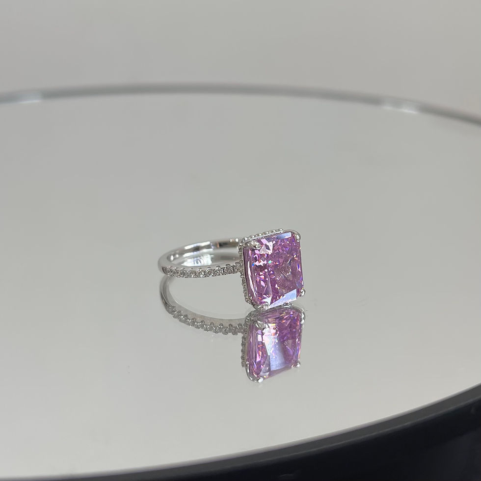 Miniatura: Anillo Rosa PlataS925