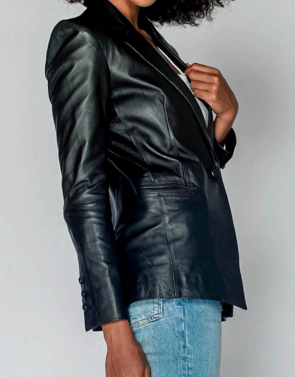 Thumbnail: 2ND SKIN Iggy Leather Blazer