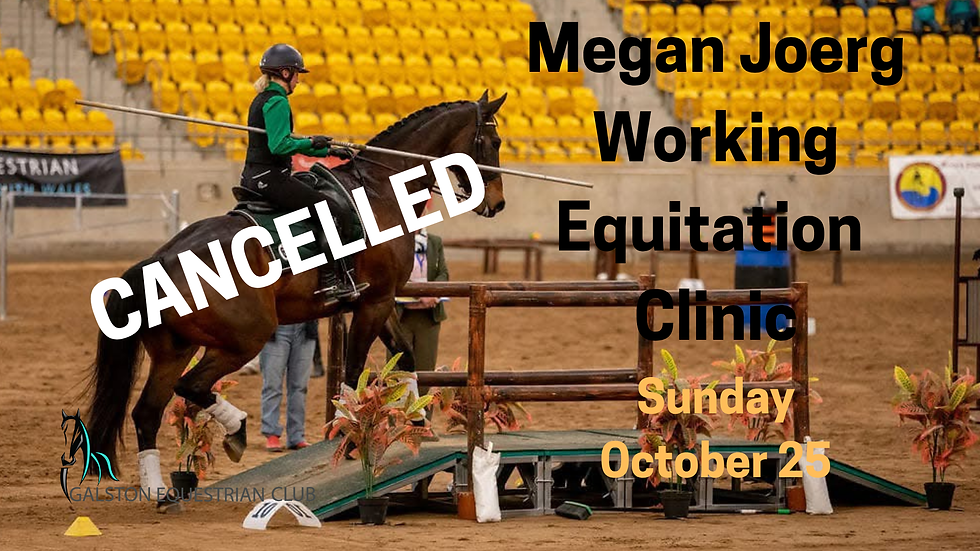 CANCELLED - Megan Joerg Working Equitation Clinic