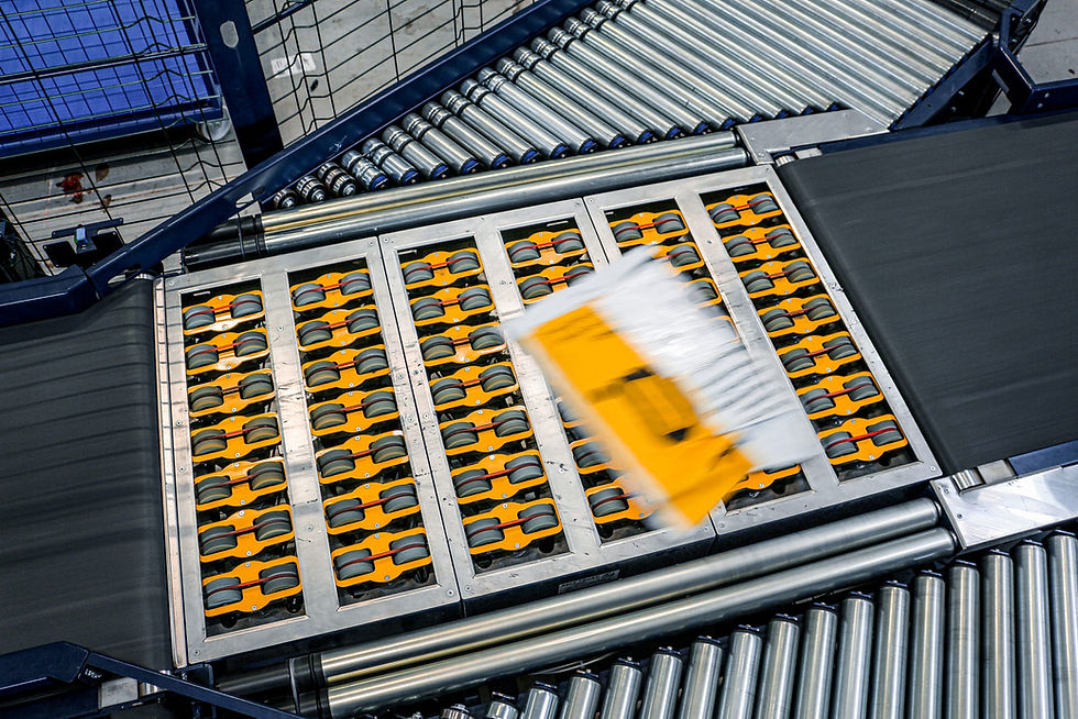 Conveyors for parcel sorting with diverter, postal industry – SELF TRUST