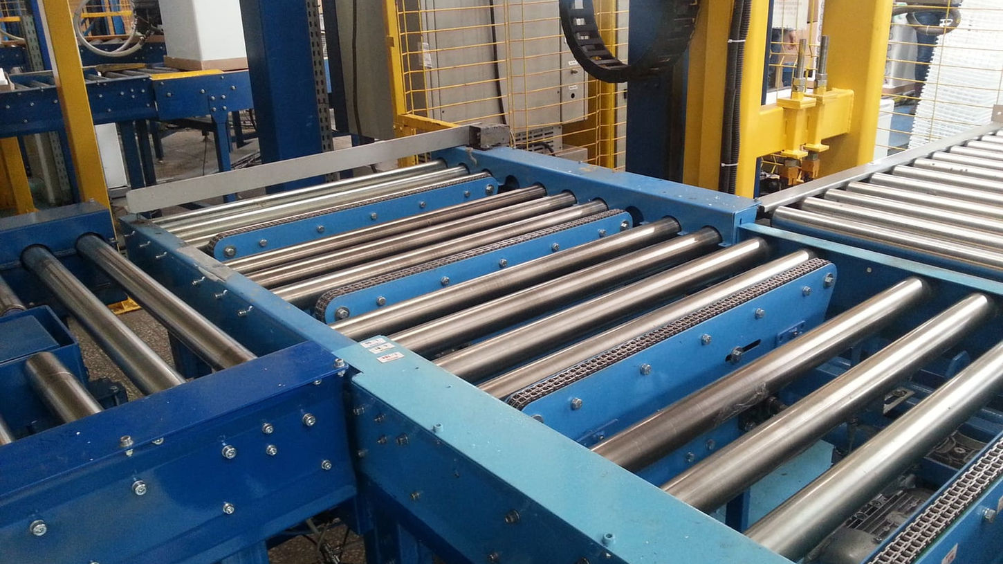 roller conveyor and system pop-up line transport production for transport pieselor between stations of work
