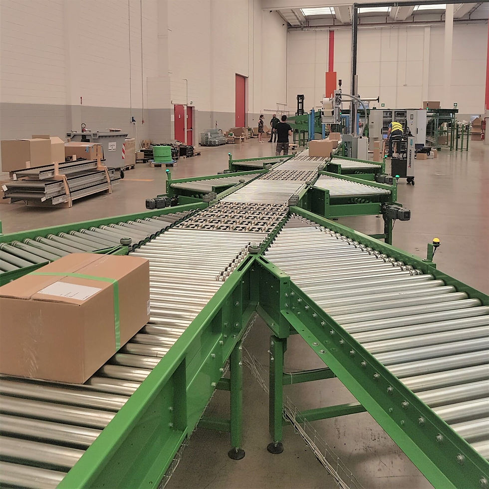 Roller conveyors and ramps for e-commerce – SELF TRUST Romania