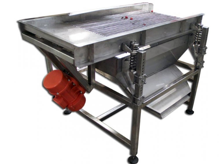 Sistem sortare fructe Sită vibratoare pentru sortare Structură oțel inox, cu structură din oțel inox