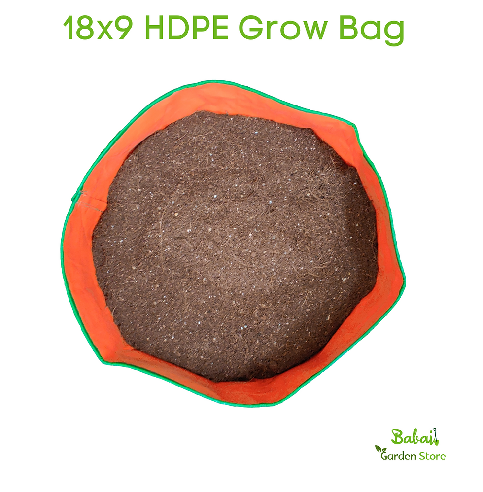 Thumbnail: 18x9 HDPE 240 GSM Leafy Vegetables Grow Bag