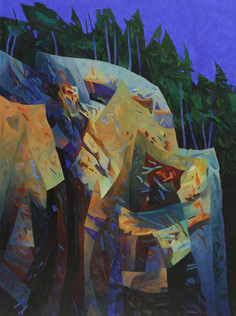 Imaginary Cliff in Moonlight