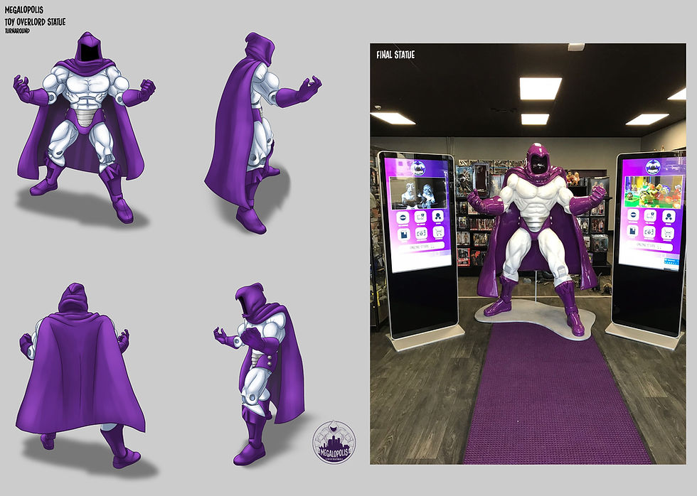 Toy Overlord lifesize statue