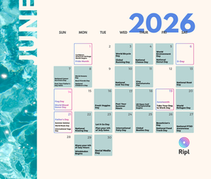 June 2026 social media holiday content calendar