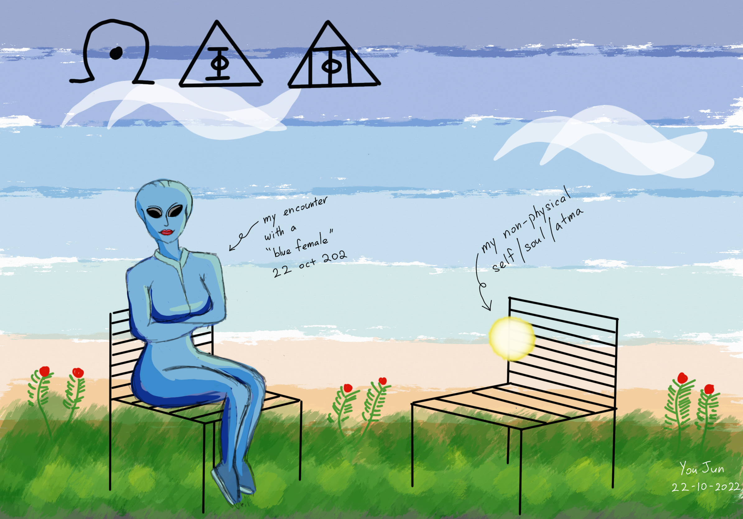 Encounter with "Blue" Female content media
