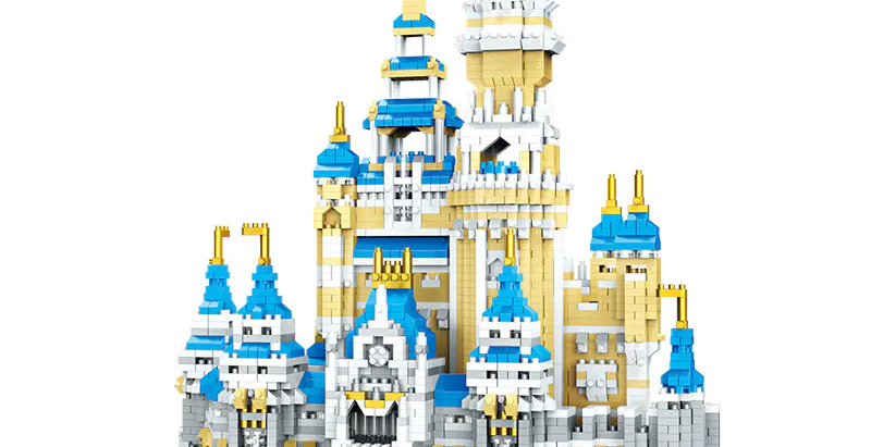 [중국레고백과]미니블럭:디즈니 캐슬 크리에이터 엑스퍼트 성 대형 나노 블럭 장난감 호환 레고 져가오 lz8028(가격,후기,리뷰,추천)