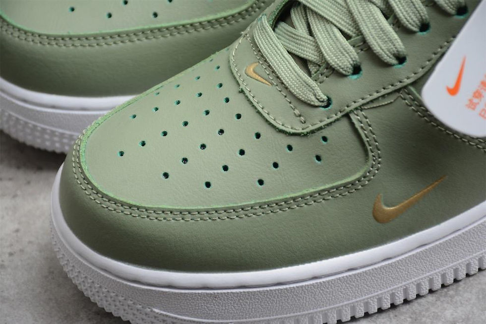 nike air force 1 low olive gold black