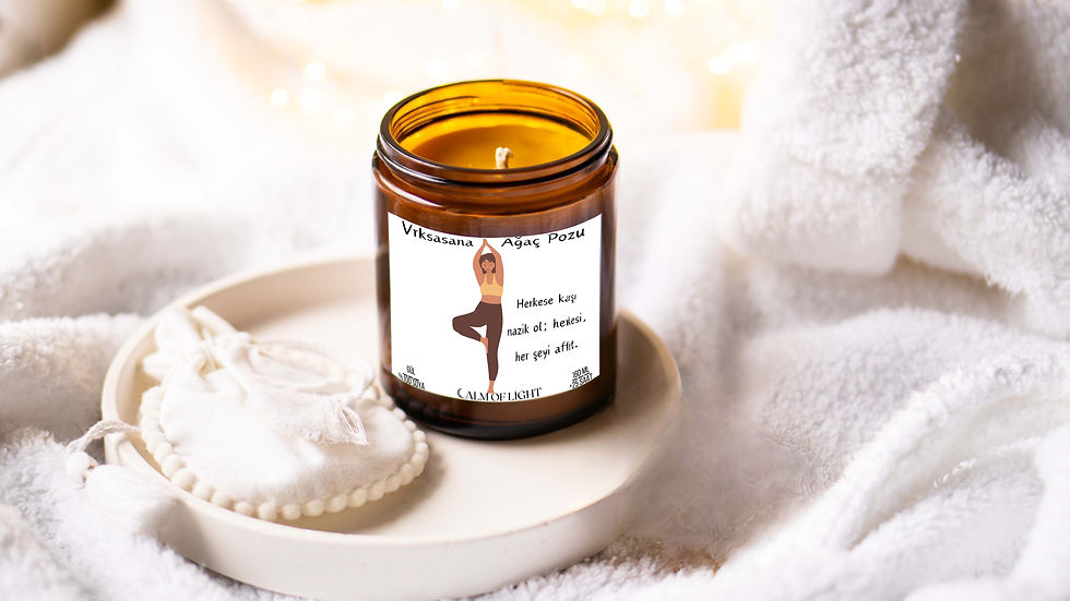 Yoga Ağaç Pozu Soya Mum