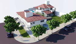 Render con piedra revoque liso y tejas (1)