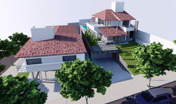 Render con piedra revoque liso y tejas (2)