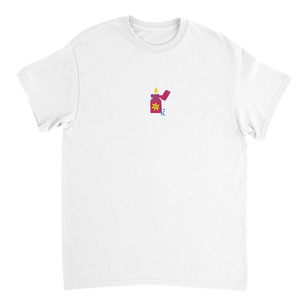 Miniature : T-shirt unisexe épais ras du cou | Bloom fire