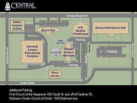 Campus Map & Directions to Conway, Arkansas | Central Baptist College