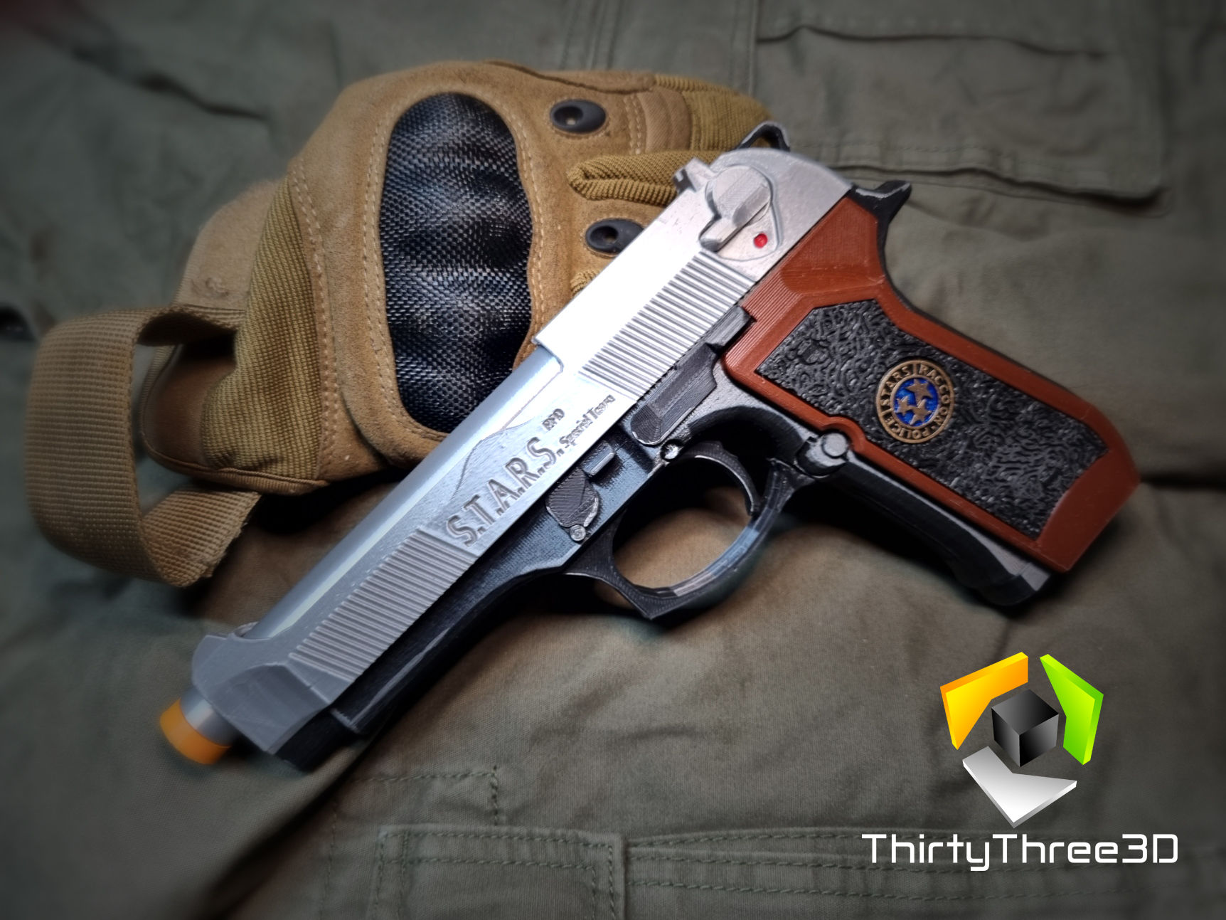 Chris Redfield's M92, Resident Evil, 3D Printed
