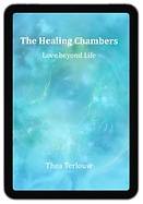tablet showing The Healing Chambers ebook cover