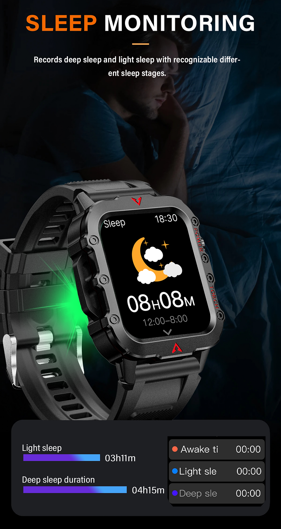 Thumbnail: LAXASFIT Rugged Everyday Smartwatch