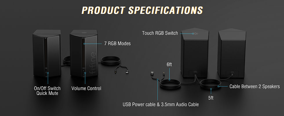 Thumbnail: FIFINE Gaming Desktop Speakers
