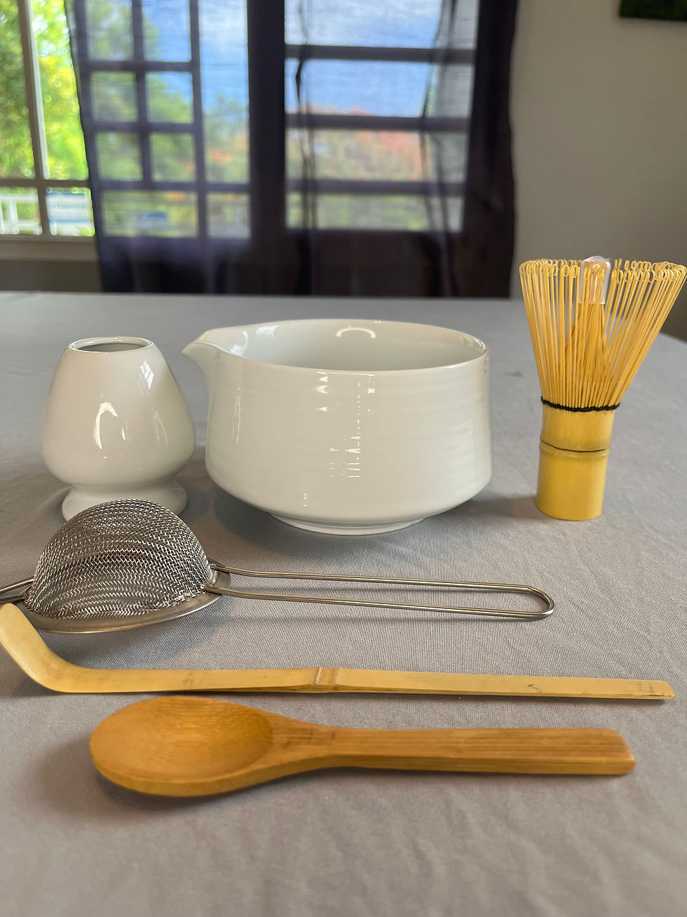 Kit Completo para preparar Matcha-color blanco