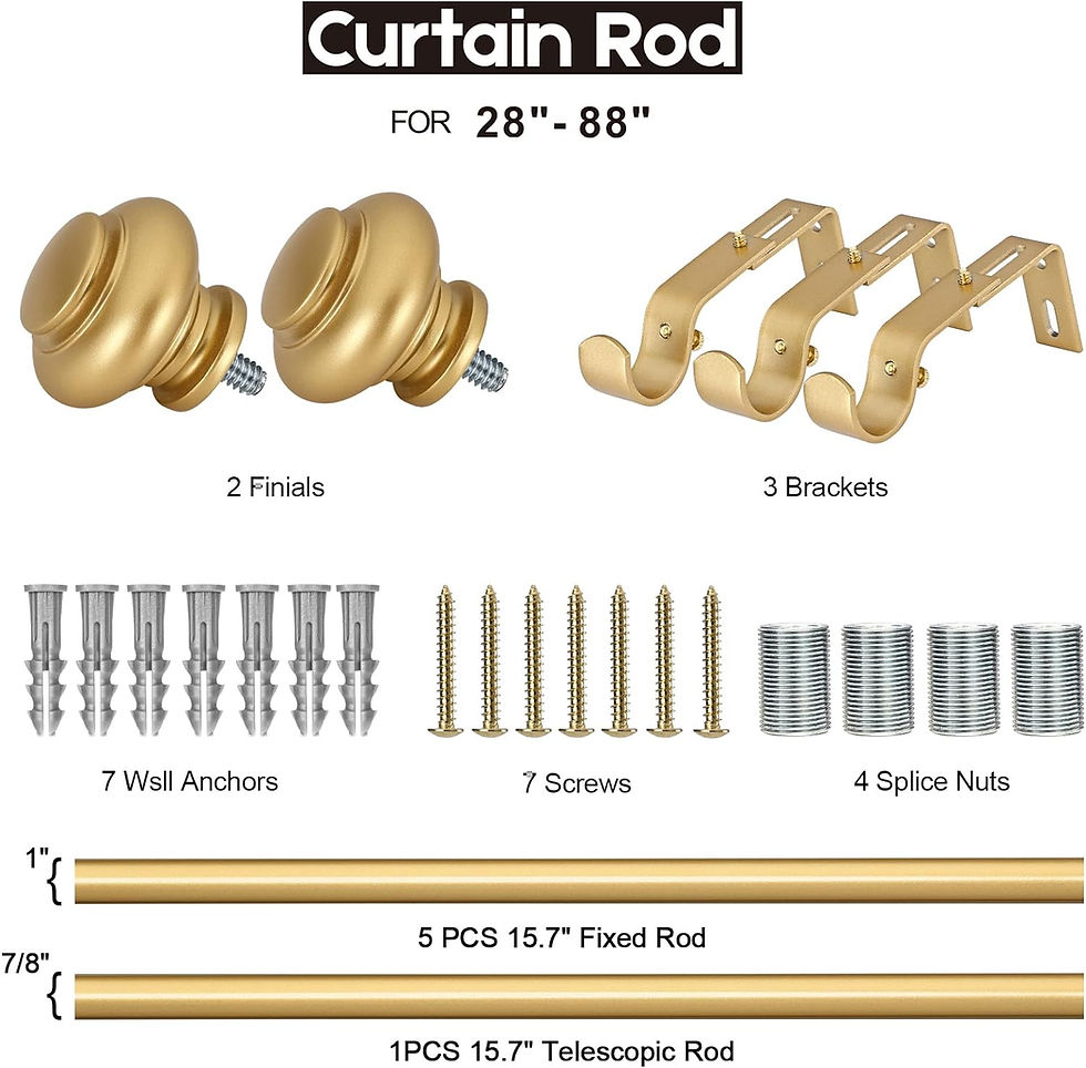 Thumbnail: H.VERSAILTEX Window Curtain Rods for Windows 48 to 84 Inches
