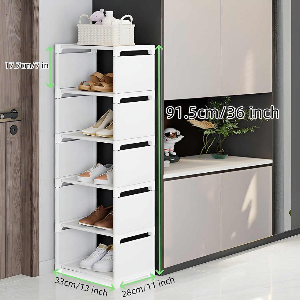 Thumbnail: Shoe Rack with High Capacity & Easy Assembly 6-10 Tiers Shoe Storage