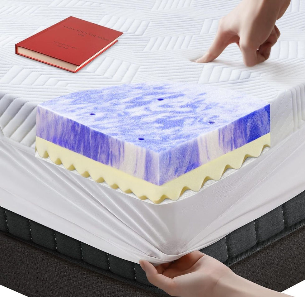 Thumbnail: SWINHOM- 3 Inch Queen Memory Foam Mattress Topper