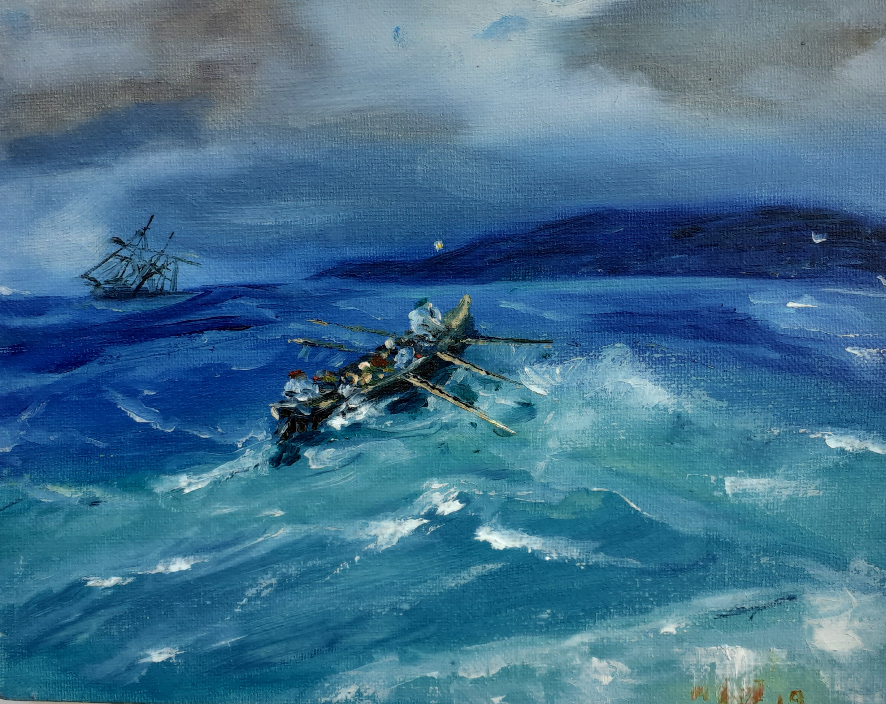 Stormy seas Fine art Giclée print
