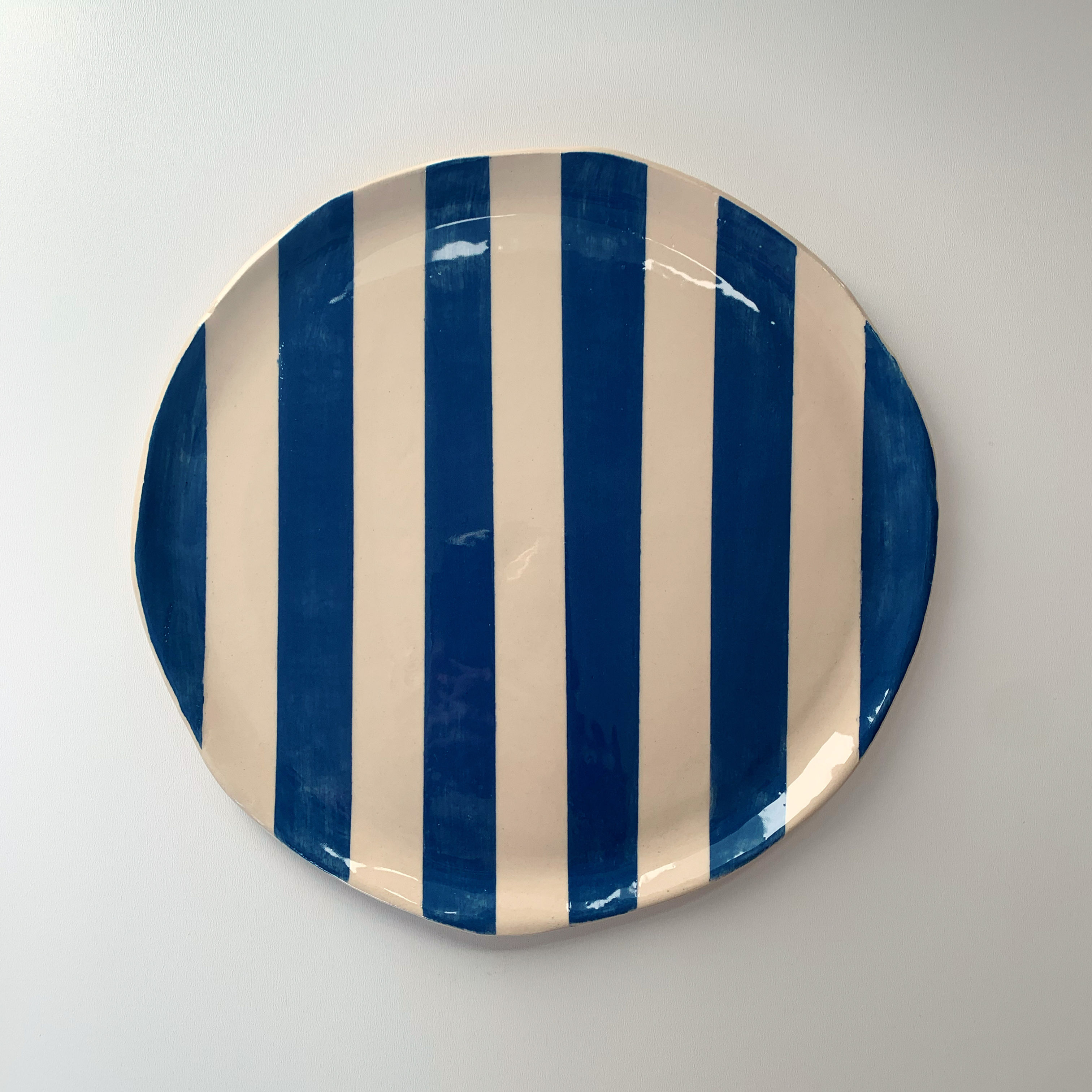 Grande assiette- rayure