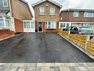 New driveway with smooth surface and professional finish