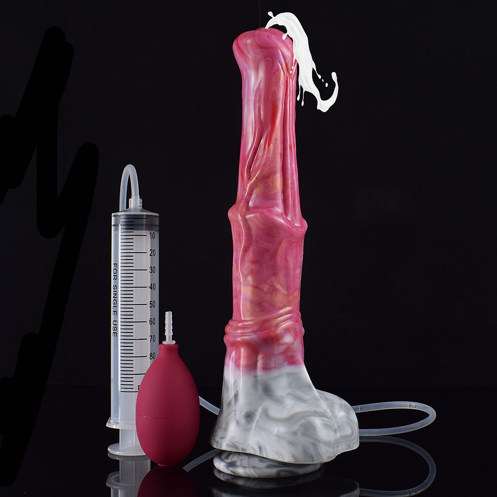 FAAK XXL Pferde-Dildo 31 cm – Fantasy Silikon-Dildo mit Ejakulationsfunktion &