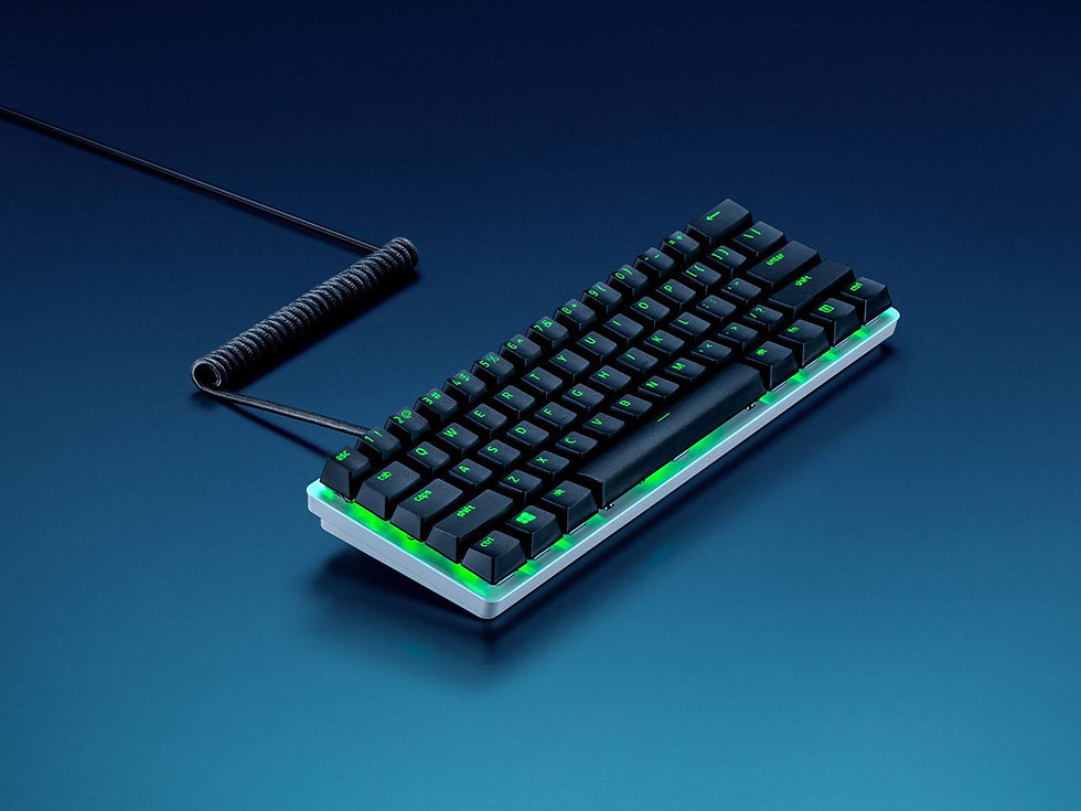 縮圖：Razer PBT Keycap + Coiled Cable Upgrade Set (Classic Black)