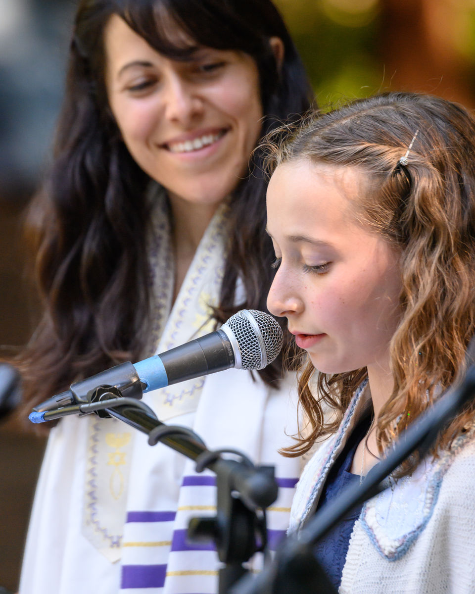 Our founder leading a Bat Mitzvah