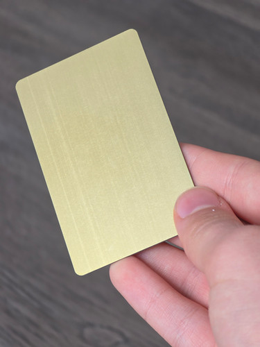 Golden Metal custom NFC card | Suxess Business Card