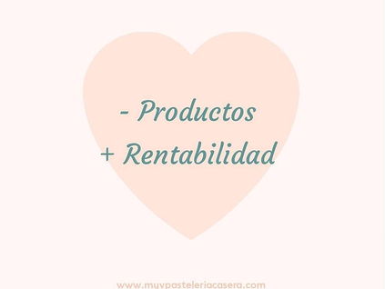 Menos productos más rentabilidad