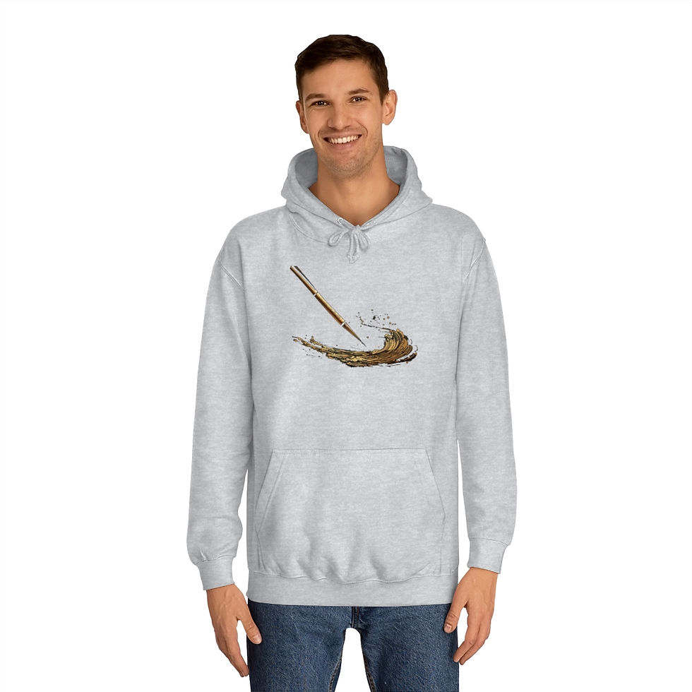 Thumbnail: "Gold Pen" - Unisex College Hoodie