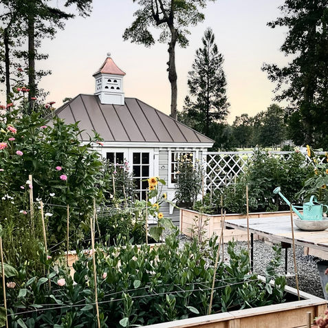 Custom-designed, beautiful garden house, delivered fully built, offering an elegant and versatile space for relaxation and garden enjoyment